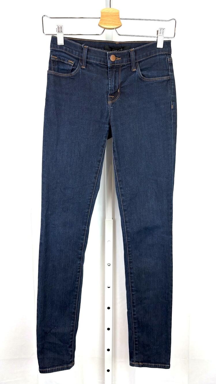 J BRAND Womens Size 25 Skinny Starless Jeans Zip Fly 5 Pocket Dark Wash Blue